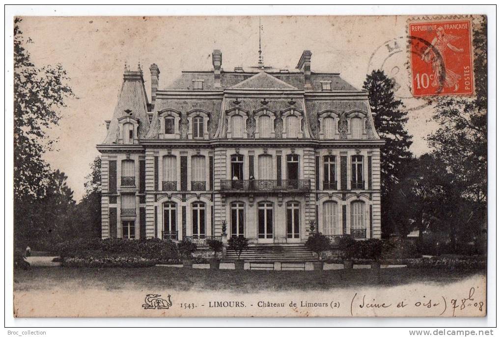 Limours, Château De Limours, 1908, N° 1543 - Limours