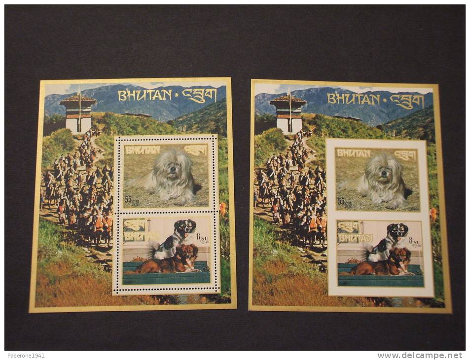 BHUTAN - 2 BF 1972 CANI - NUOVI(++)-TEMATICHE - Bhutan