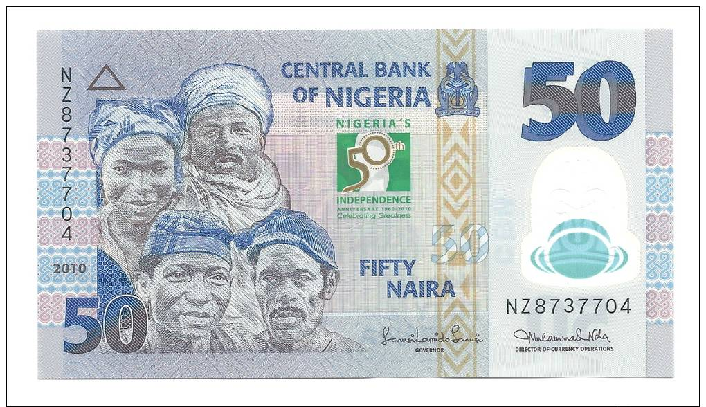 Nigeria 50 Naira 2010 UNC CRISP Banknote Commemorative Polymer - Nigeria