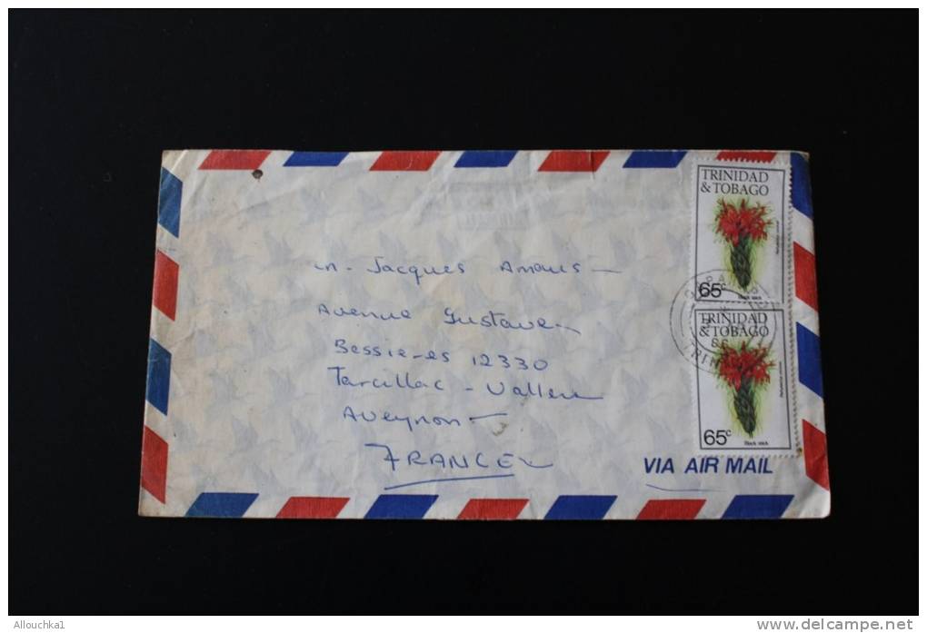 1986 —Lettre Cover De Trinidad Et Tobago Par Avion Air Mail>> Pour L´Aveyron Tarcillac - Valère - Trinité & Tobago (1962-...)