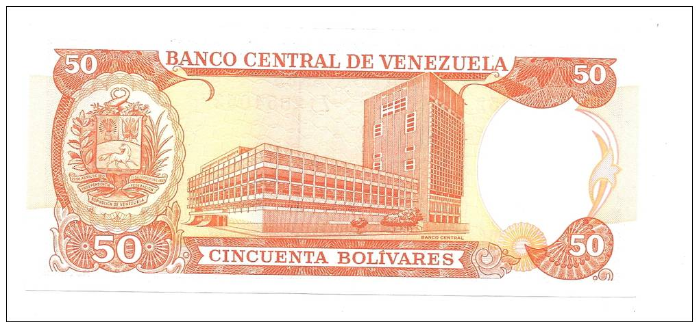 Venezuela 50 Bolivares 1992 XF+ CRISP Banknote P-65d - Venezuela