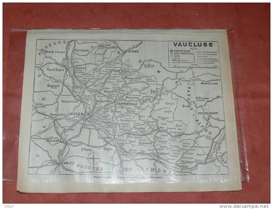 AVIGNON CARPENTRAS GORDES APT CAVAILLON ORANGE BOLLENE  DEPARTEMENT EXTRAIT ANNUAIRE 1939 AVEC COMMERCES ET PARTICULIERS - Annuaires Téléphoniques