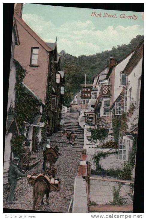 ANGLETERRE/ CLOVELLY HIGH STREET / ANES  / Référence 2635 - Clovelly