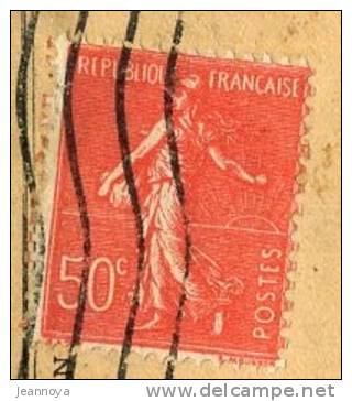 FRANCE - SEMEUSE LIGNÉE - N° 199f / LETTRE OM DU MANS LE 27/12/1927 - TB - Rollen