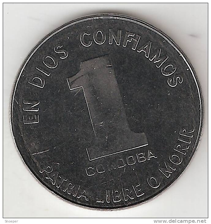 *nicaragua 1 Cordoba 1985  Km 43a Rare Date !!!!   Unc !!! - Nicaragua