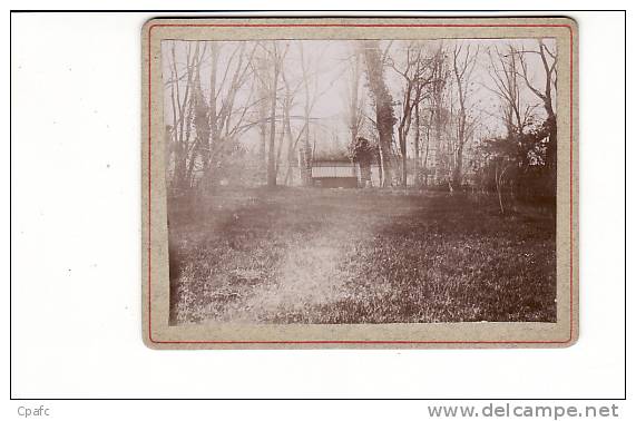 2 Cartes Photos Environ 1910 ANGERVILLE / Bois Du Château ,grille De La Route - Angerville