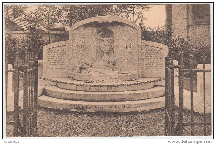 16951g MONUMENT Aux COMBATTANTS  - Gouy-lez-Piéton - 1934 - Courcelles