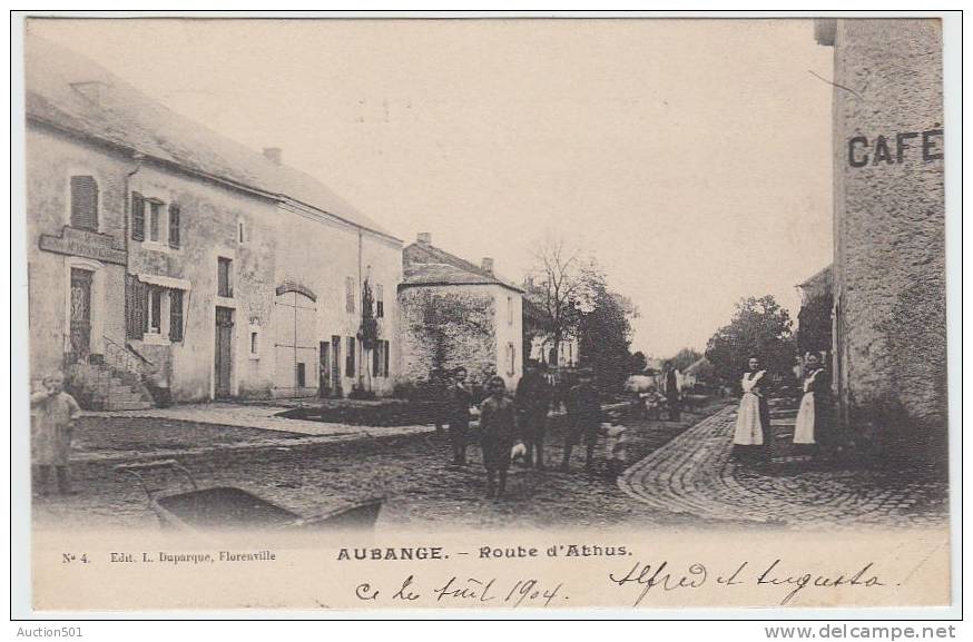 17059g ROUTE D'ATHUS - Cafe - Aubange - 1904 - Aubange