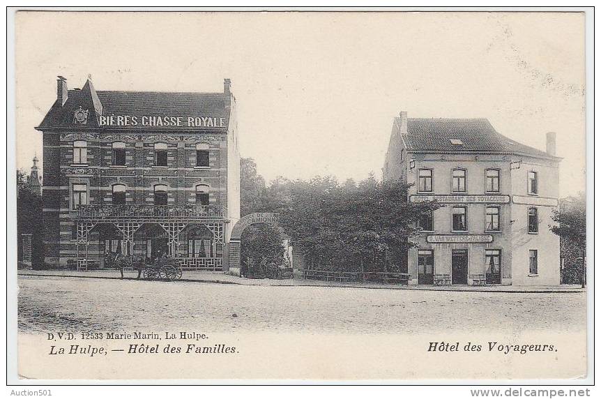 16968g HOTEL Des FAMILLES - HOTEL Des VOYAGEURS - La Hulpe - 1910 - La Hulpe