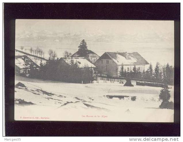 Les Rasses &amp; Les Alpes édit. Jeanrenaud à Ste Croix ,  Neige , Précurseur - Other & Unclassified