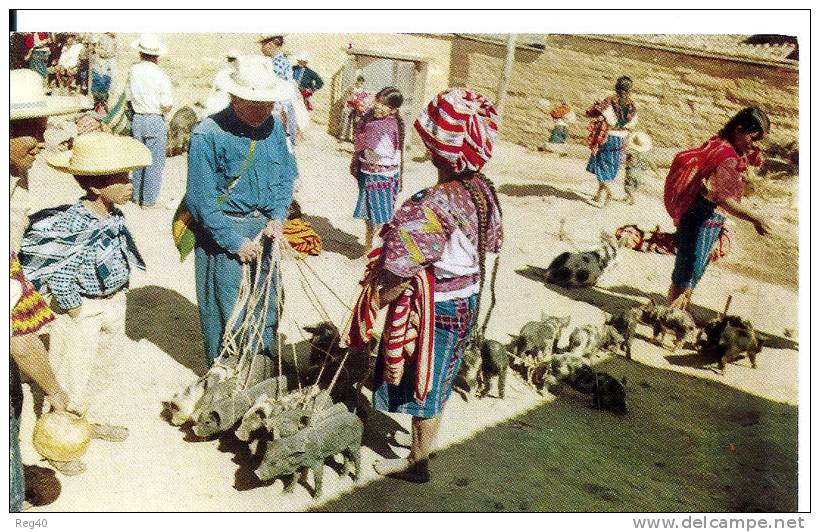 GUATEMALA -   MERCADO  DE CHICHICASTENANGO - Guatemala