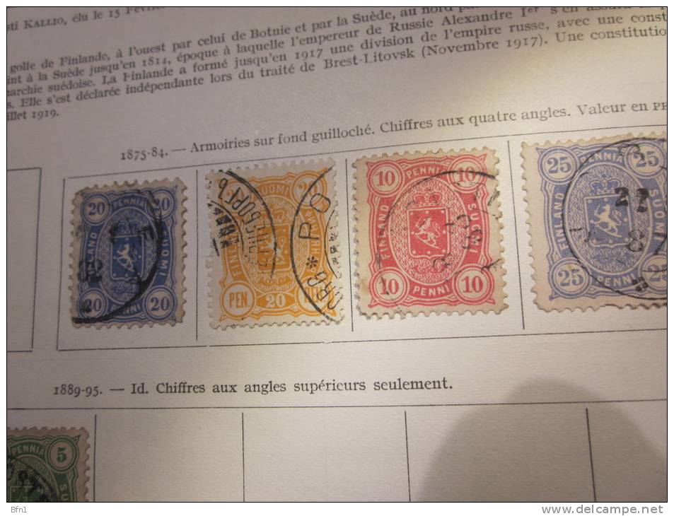 COLLECTION  TIMBRES  FINLANDE   DEBUT 1875 VOIR PHOTOS - Gebruikt