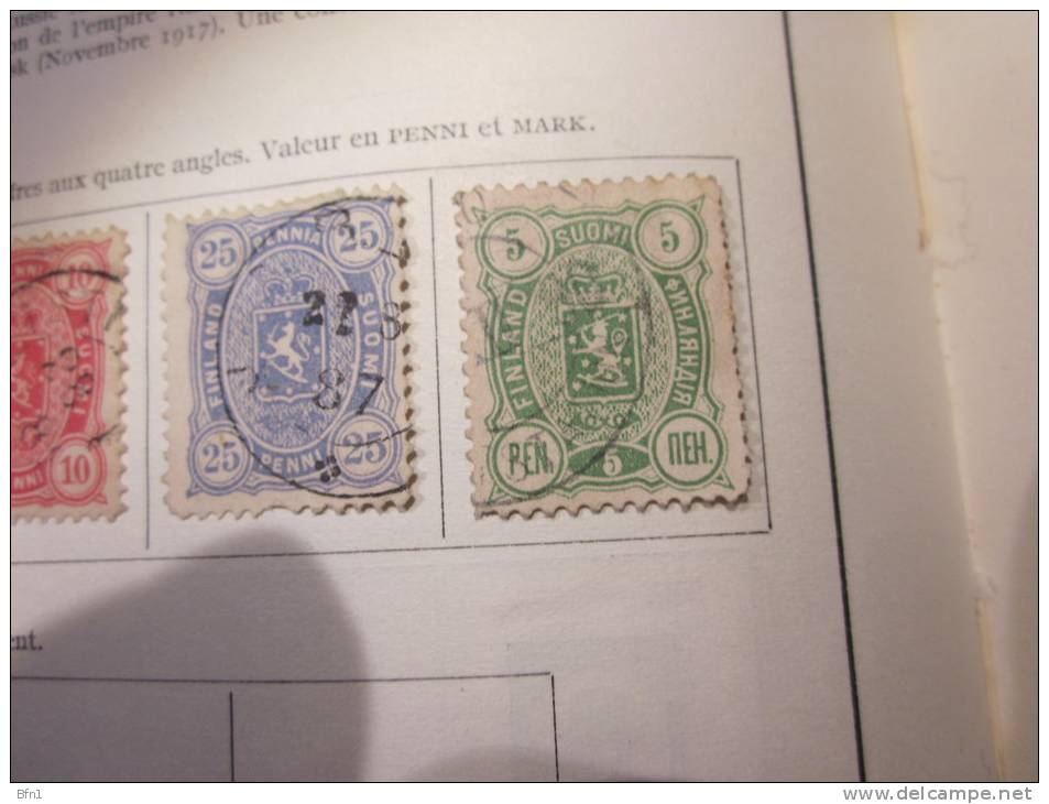 COLLECTION  TIMBRES  FINLANDE   DEBUT 1875 VOIR PHOTOS - Gebruikt