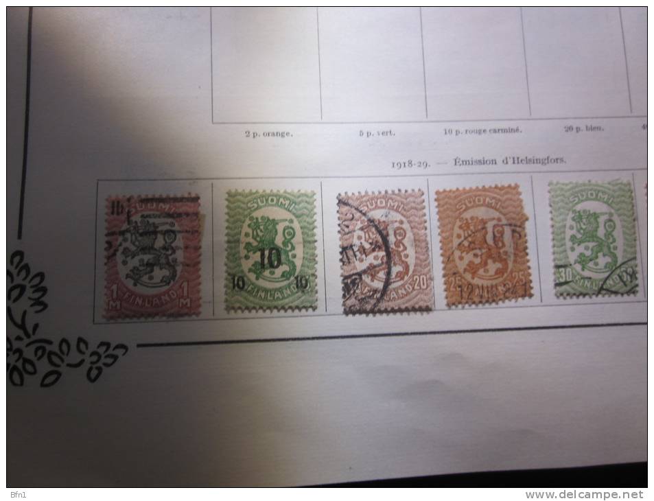 COLLECTION  TIMBRES  FINLANDE   DEBUT 1875 VOIR PHOTOS - Gebruikt