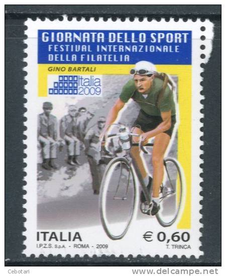 ITALIA / ITALY 2009** - Giornata Dello Sport - Gino Bartali -  1 Val. MNH  Come Da Scansione - Cycling