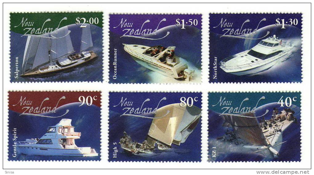 New Zealand / Sport / Boats / Glisers / Runners - Used Stamps