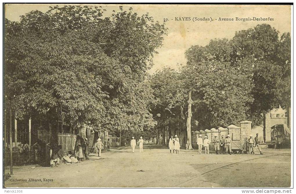 CPA KAYES, Avenue Borgnis-Desbordes  7461 - Soudan