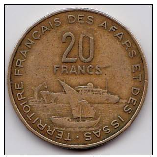 DJIBOUTI - TERRITOIRE FRANCAIS DES AFFARS ET DES ISSAS - PIECE DE 20 FRANCS 1975 - Djibouti