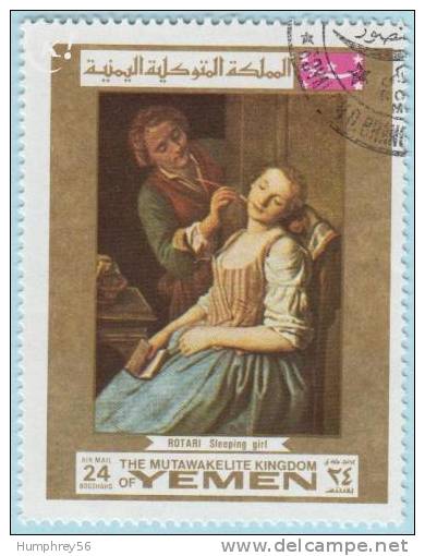 1969 - YEMEN - Y&T 87C - Pietro Antonio Rotari (1707-1762) - Yémen