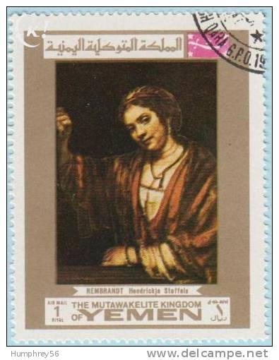 1969 - YEMEN - Y&T 89C - Rembrandt Harmenszoon Van Rijn (1606-1669) - Yemen