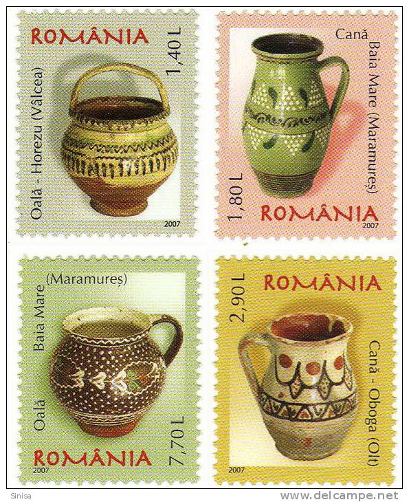 Romania / Definitives / Artworks / Ceramics / Clay Crafts - Ongebruikt