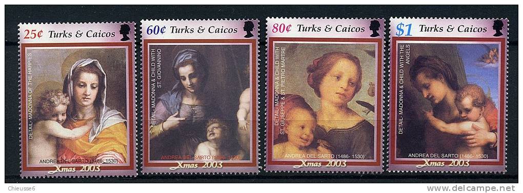 Turques Et Caiques ** N° 1635 à 1638 - Noël - Turks E Caicos