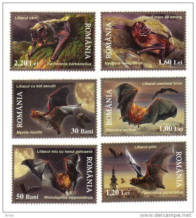 Romania / Mammals / Bats - Ongebruikt