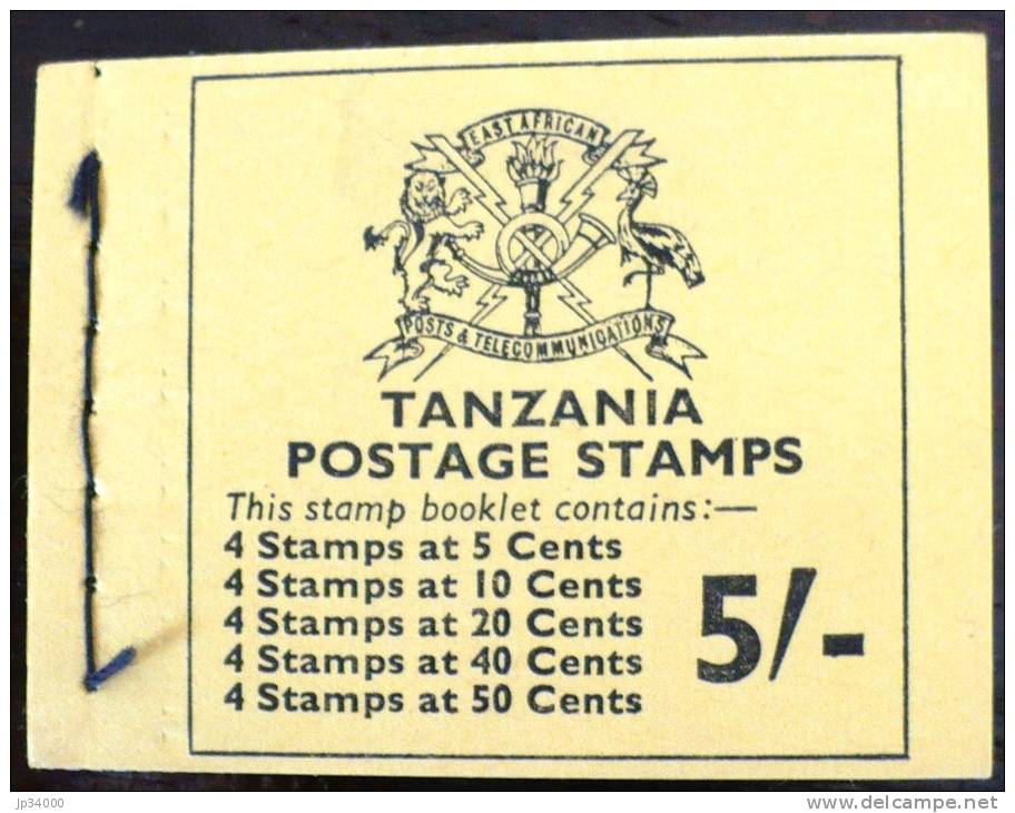 TANZANIE Papillons, (carnet De La Serie Yvert 33/47) Neuf Sans Charniere **. MNH Booklet (6 Scans) - Papillons