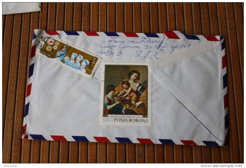 1970  Lettre Avec Jolis Timbres De Roumanie Romana Pour Marseille France Par Avion&mdash;&gt; Marcophilie - Poststempel (Marcophilie)