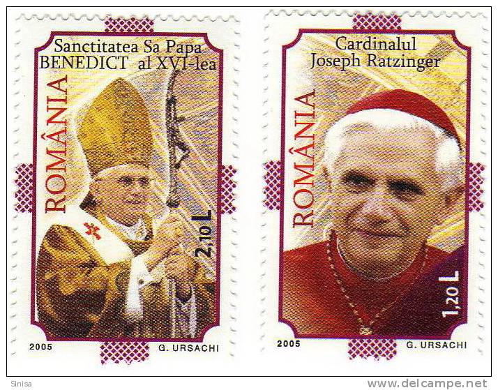 Romania / Religion / Pope Jozeph Ratzinger - Ongebruikt