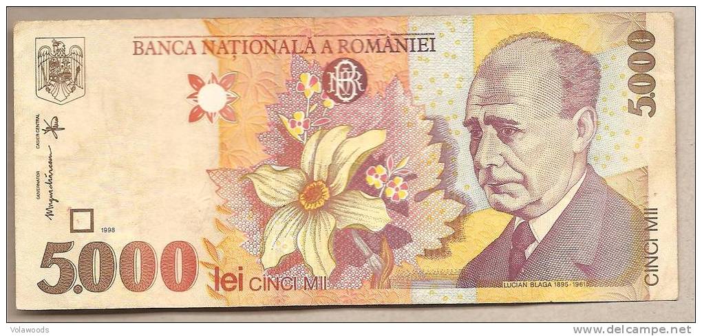 Romania - Banconota Circolata Da 5000 Lei - 1998 - Romania