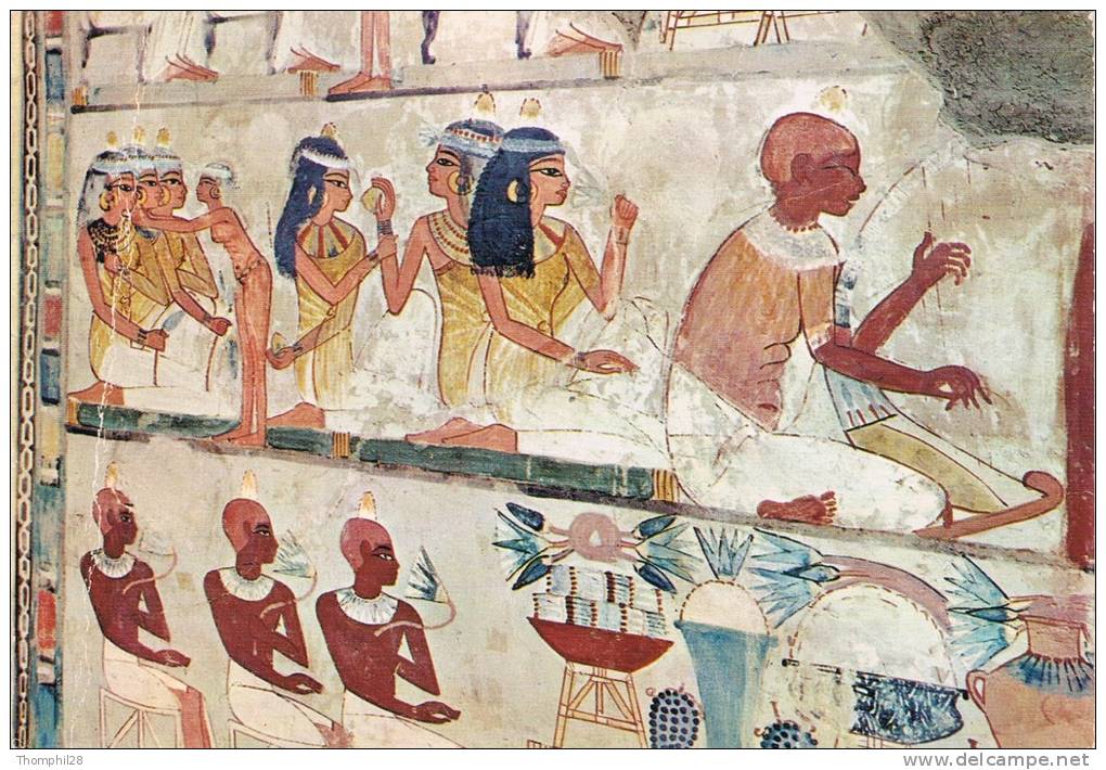 LOUXOR - Tombs Of Nobles : Mural Painting In The Tomb Of Nakht / Tombes Des Nobles : Peintures Murales - 1975, 2 Scans - Louxor