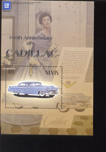 NEVIS   1348  MINT NEVER HINGED SOUVENIR SHEET OF CARS  # 583-2 (   CADILLAC - Voitures