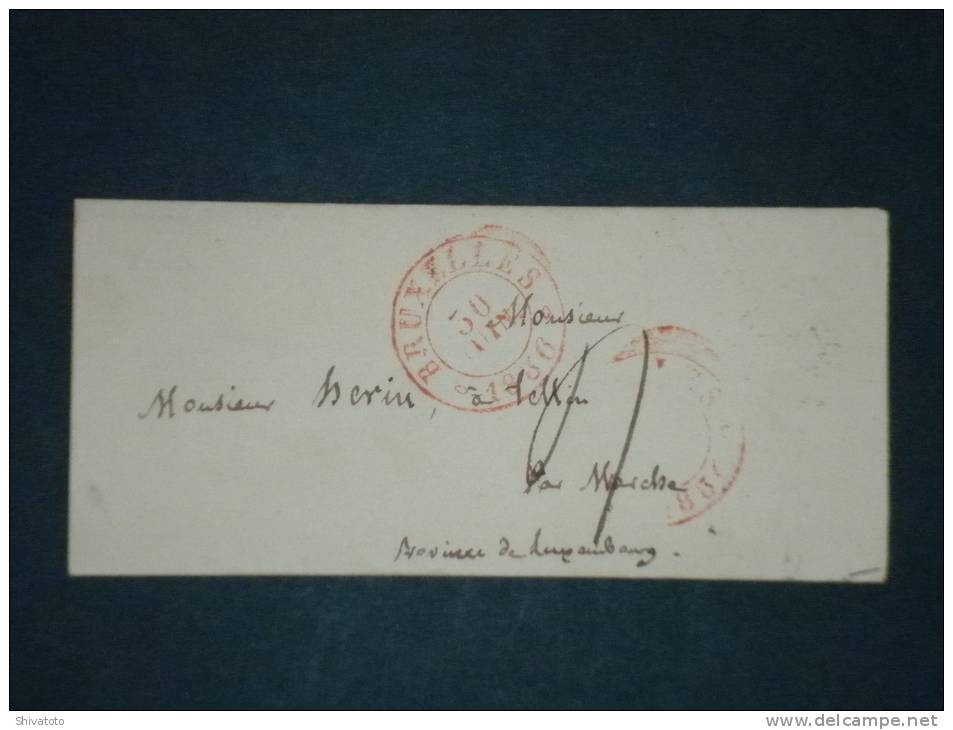 (2872) Belgique Precurseur 1836 Bruxelles Marche - 1830-1849 (Belgica Independiente)