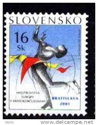 Slovakia 2001 Mi 387 ** Figure Skating - Nuevos