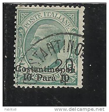 ITALY ITALIA LEVANTE GERUSALEMME 1909-11 10 PA SU 5C USED - Bureaux D'Europe & D'Asie