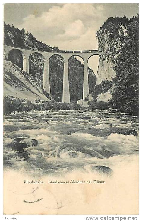 Jan13 1104 : Albulabahn  -  Landwasser-Viadukt Bei Filisur - Filisur