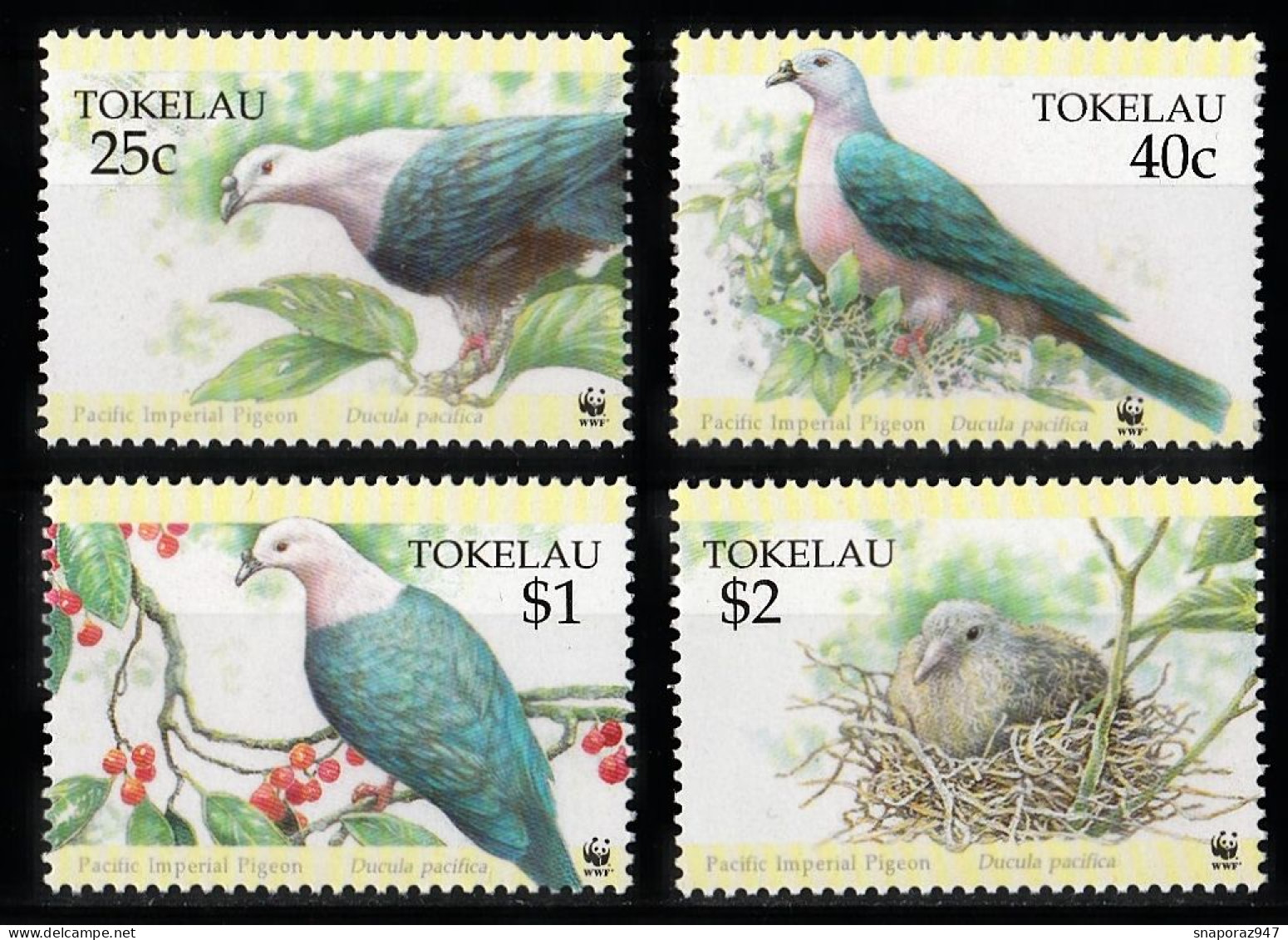 1995 Tokelau Birds Oiseaux Set MNH** Te190 - Sonstige & Ohne Zuordnung