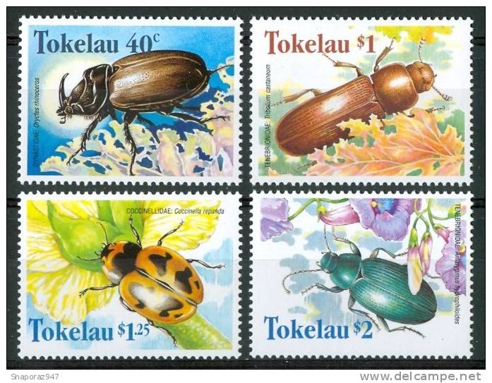 1998 Tokelau Insetti Insects Insectes Set MNH** Te191 - Otros & Sin Clasificación