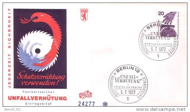 Germany / Berlin - Mi-Nr 404 FDC (C559)- - 1971-1980