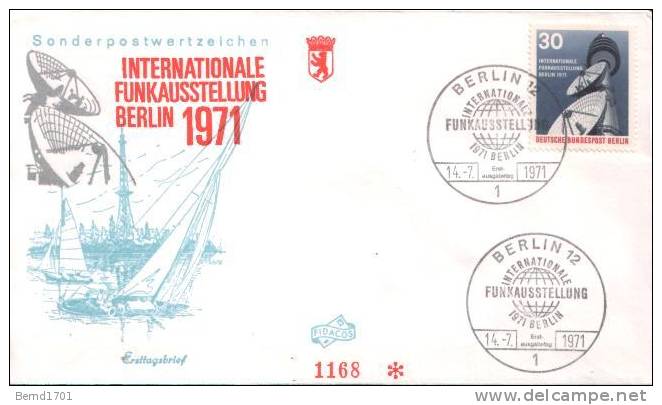 Germany / Berlin - Mi-Nr 391 FDC (C566)- - 1971-1980