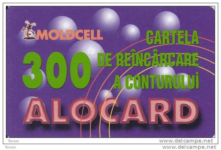 Moldova, Moldcell, 300 Alocard, 2 Scans. - Moldawien (Moldau)