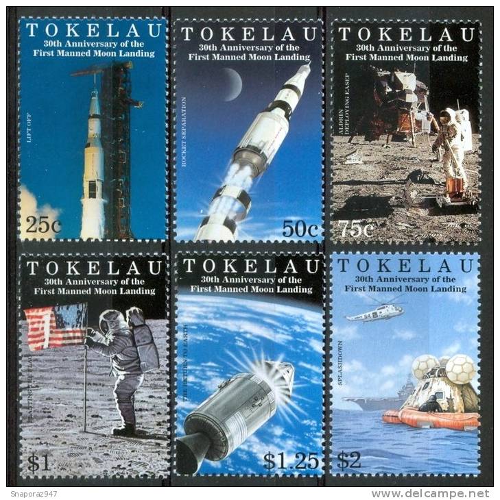 1999 Tokelau Spazio Space Espace Set MNH** Te194 - Oceania