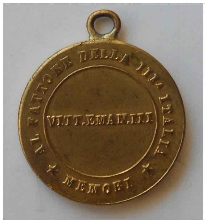 Medaglia REGNO Patriottica Commemorativa Compimento Risorgimento 1948-1870-1918 TRENTO & TRIESTE - Italie