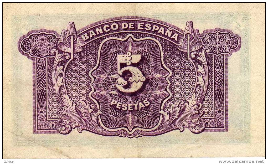 5  Banco De Espana  5  D4, 601, 924 - 5 Pesetas