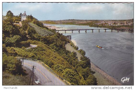 MAINE ET LOIRE CHAMPTOCEAUX VUE D ENSEMBLE SUR LA LOIRE AU FOND OUDON Editeur Artaud - Champtoceaux