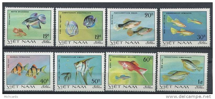 VIETNAM 1981 - Poisson Ornement Fish Fisch - Neuf Sans Charniere (Yvert 263/70) - Viêt-Nam