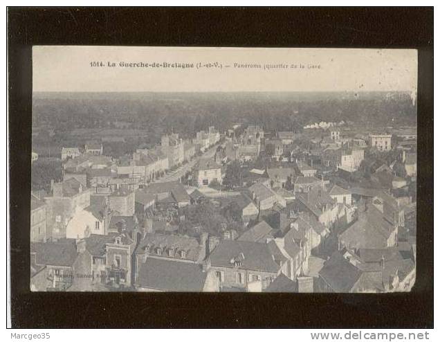 35 La Guerche De Bretagne Panorama Quartier De La Gare édit. Lamiré N° 1514 Voir état - La Guerche-de-Bretagne