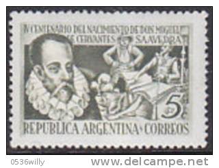 Argentinien 1947. Writer. Cervantes (B.0034) - Neufs