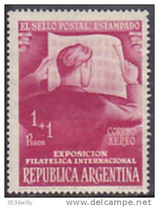 Argentinien 1950. Printing. Buenos-Aires, Internationale Briefmarkenausstellung. Markendruck (B.0036) - Ongebruikt